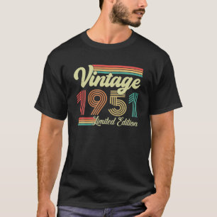 72 Jahre alt Vintag 1951 Geboren 1951 72. T-Shirt
