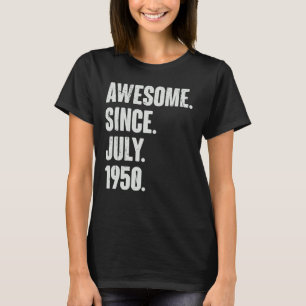 72 Jahre Phantastisch seit Juli 1955 72. Geburtsta T-Shirt