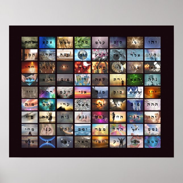 72 Namen Gottes-Poster Poster (Vorne)