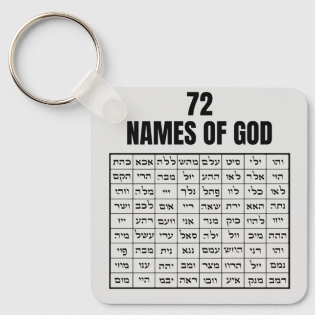 72 Names of God Schlüsselanhänger (Vorderseite)
