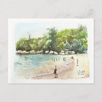 72: Sandstrand Postkarte