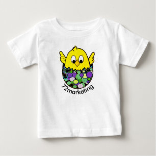 72marketing Küken Ostern, das Frühlingsbabyspitz Baby T-shirt