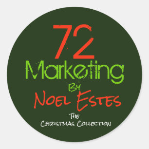72Marketing Logo Aufkleber Weihnachtskollektion