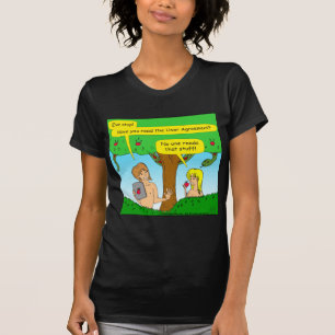 730 Adam- und Eve-Bedingungen Cartoon T-Shirt