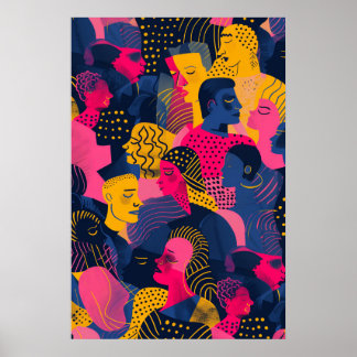 736 Mosaik-Alltagsheld Poster