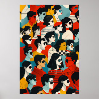 737 Mosaik-Alltagsheld Poster