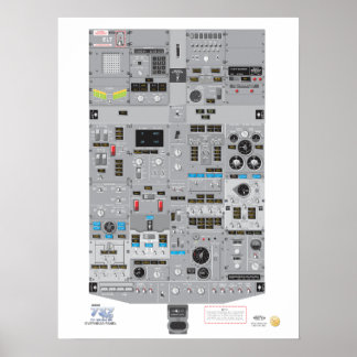 737NG-Overhead-Panel-Poster Poster