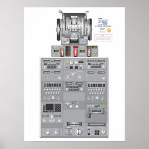 737NG senken Achternplakat Poster