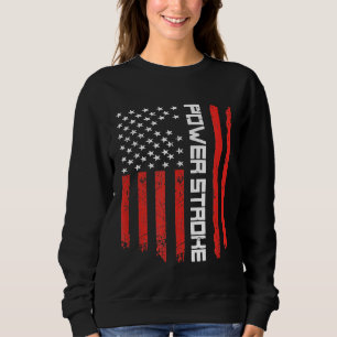 73 Diesel Power Stroke American Flag Powerhub E Sweatshirt