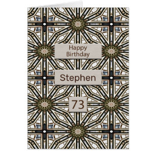 73. Geburtstag Abstrakt Mandala Design