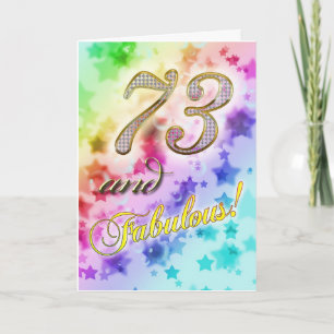 73. Geburtstag für jemanden Fabulous Karte