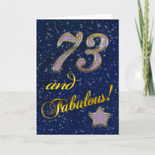 73. Geburtstag für jemanden Fabulous Karte