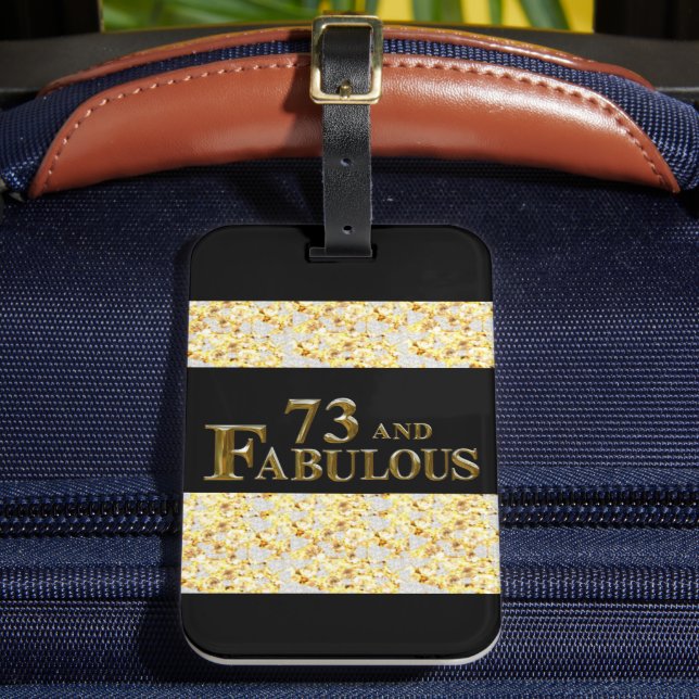 73. Geburtstag Gepäckanhänger (Vorderseite Insitu 2)