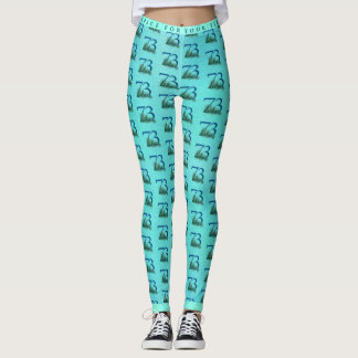 73. Geburtstag oder Jubiläum Pfauenmuster Leggings