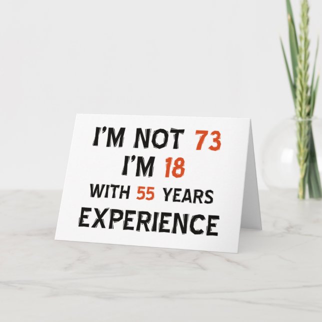 73. Geburtstagsentwürfe Karte (Vorderseite)