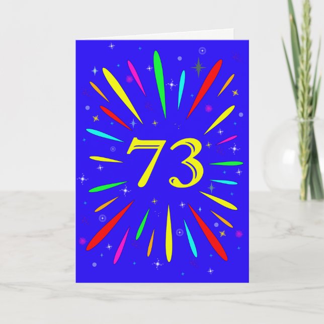 73. Geburtstagskarte Karte (Vorderseite)