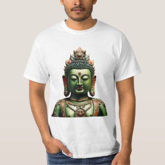 73 Green Tara - buddhistischer Maske-T - Shirt