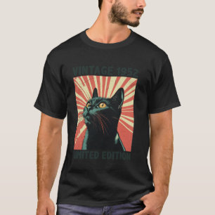 73 Jahre altes Geschenk Vintag 1952 Katze über 73. T-Shirt