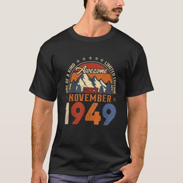 73 Jahre Phantastisch seit November 1949 73. Gebur T-Shirt (Vorderseite)