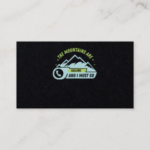 73.Wandern in den Bergen ruft und ich muss gehen Visitenkarte