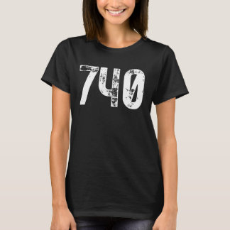 740 Area Code Newark OH Mobile Telefone Area Code T-Shirt