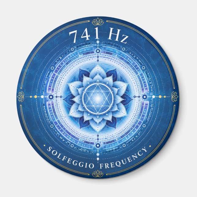 741 Hz Solfeggio-Frequenz Magnet (Vorne)