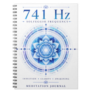 741 Hz Solfeggio-Frequenz Notizbuch – Intuition &  Notizblock