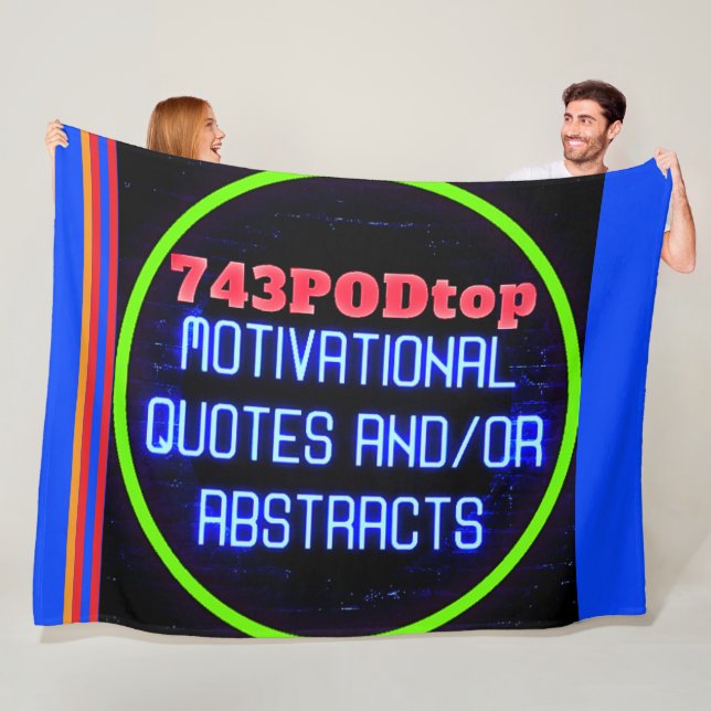 743PODtop Zazzle Store FLEECE BLANKET! (Beispiel)