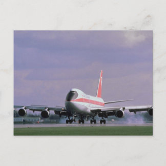 747 Land am internationalen Flughafen Pearson, Tor Postkarte