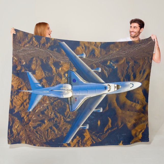 747 RAUMFAHRZEUGE FLEECEDECKE (Beispiel)