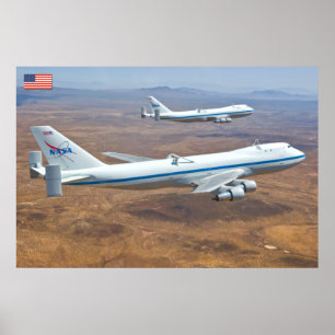 747 Shuttle Carrier Aircraft Poster