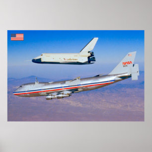 747 Shuttle Carrier Aircraft Poster