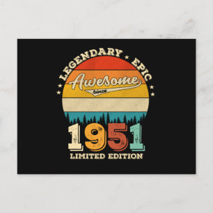 74. Geburtstag 1951 Tolles Geschenk zum 74. Geburt Postkarte