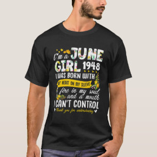 74. Geburtstag Blumenmädchen Juni 1948 T-Shirt