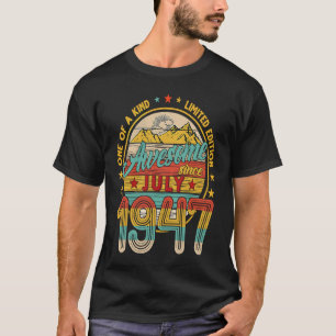 74. Geburtstagsdekoration Juli 1947 Männer Frauen T-Shirt