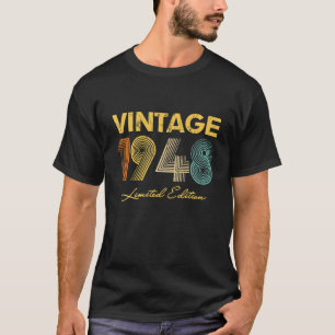 74. Geburtstagsgeschenk Idee Vintag 1948 Männer Fr T-Shirt