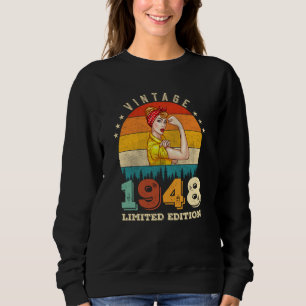 74 Jahre alte Frauen Tag 1948 Vintag 74. Geburtsta Sweatshirt