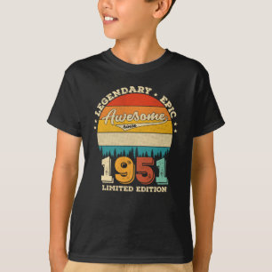 74 Jahre alter Tag 1951 Phantastisches 74. Geburts T-Shirt