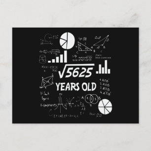 74 Jahre alter Tag Mathematiklehrer 74. Geburtstag Postkarte