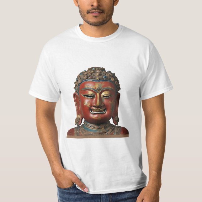 74 Palden Lhamo - buddhistischer Shaman Mask T - S T-Shirt (Vorderseite)