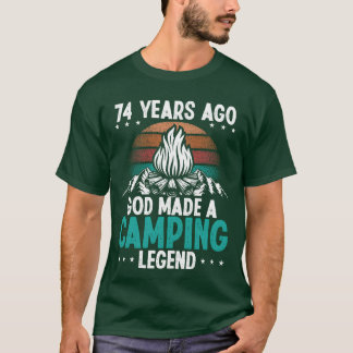 74 Year Old Camping Legend Scout 74Birthday Camper T-Shirt