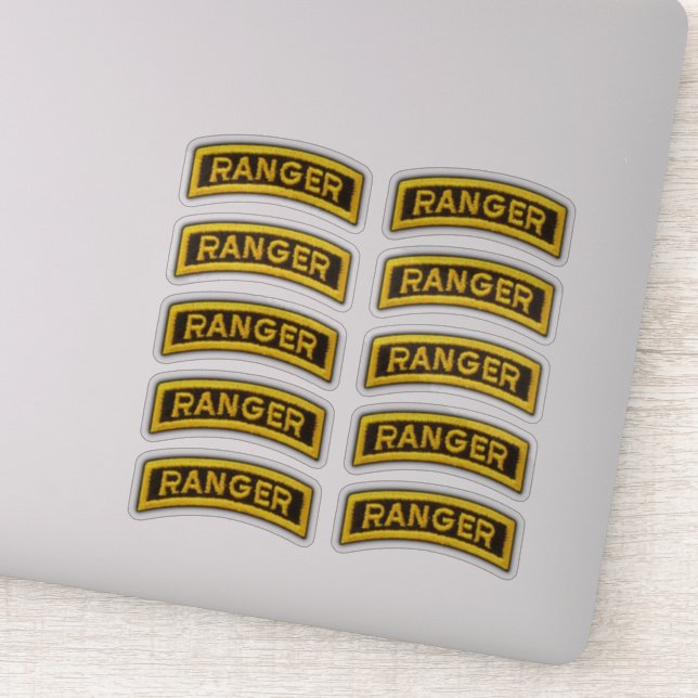75. Army Ranger Regiment Veteran Contour Sticker (Detail)