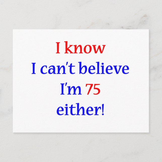 75 Entweder Postkarte (Vorderseite)