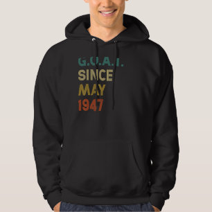 75. Geburtstag 75 Jahre alte Ziege seit Mai 1947 Hoodie