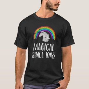 75. Geburtstag Einhorn Dab Phantastisch seit 1948 T-Shirt