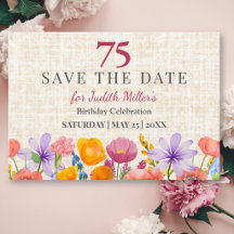 75. Geburtstag Elegante Blumen 75 Jahre Gartenpart
