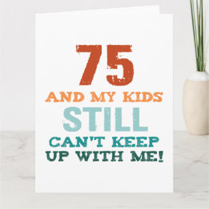 75. Geburtstag für Eltern Karte