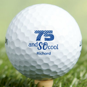 75. Geburtstag Golfer-Geschenk für Papa - 75 und s Golfball