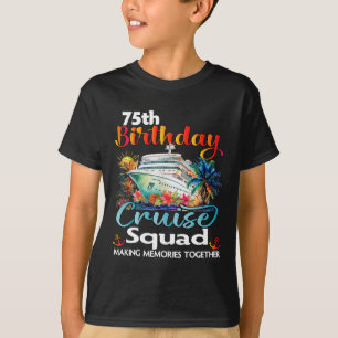 75. Geburtstag Kreuzplatz Freunde Familienurlaub T-Shirt