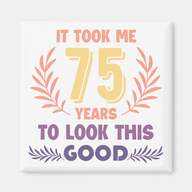 75. Geburtstag Magnet (Vorne)